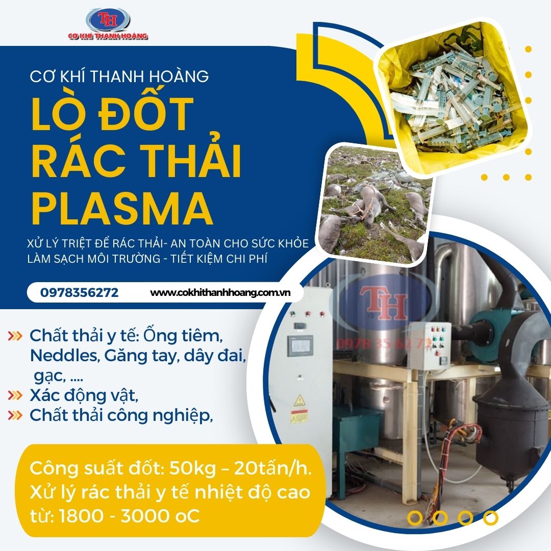 Lò tiêu hủy Rác Thải Y Tế Plasma THANH HOÀNG